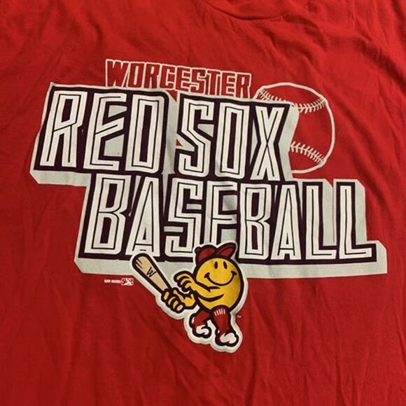 MiLB Worcester Red Sox WooSox T-Shirt Men's Large L Baseball Minor League Bimm - Picture 2 of 4